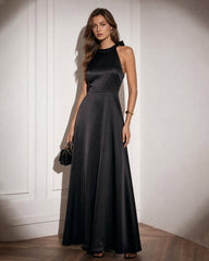 The Halter Neck Backless Maxi Dress - RIHOAS