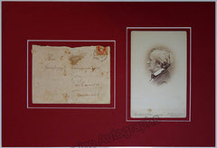 unknown wagner richard handwritten envelope and vintage cabinet photo 1