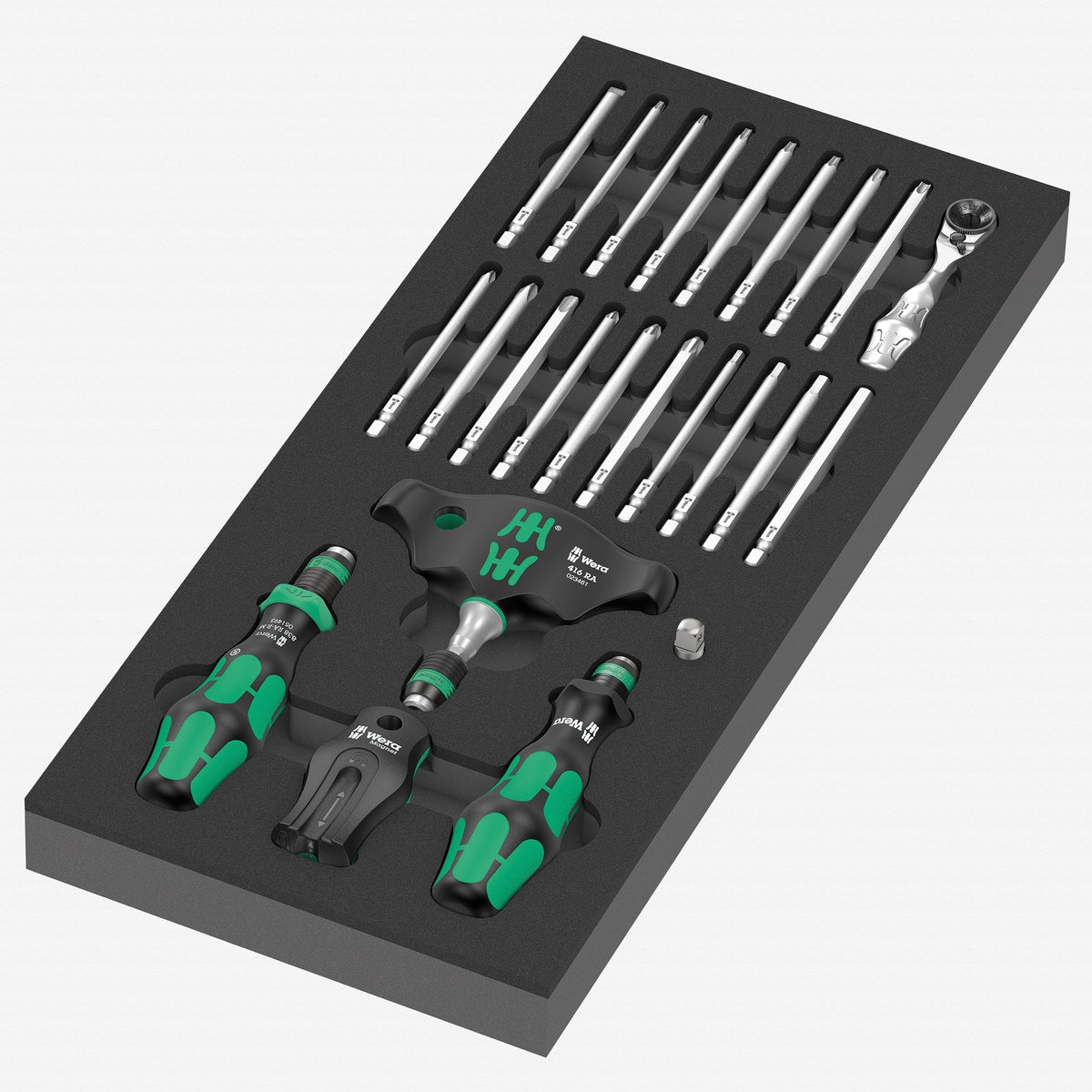 Wera 150152 Foam Insert Kraftform Kompakt Ratcheting Drivers Set 1, 24 Pieces - WR150152 - KC Tool