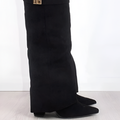 Ladies Soft Leather Low Heel Boots - BritishElegance